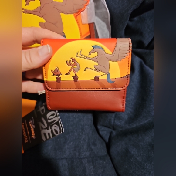 Loungefly Disney Hercules 25TH Anniversary Sunset Backpack and Wallet - Picture 4 of 10